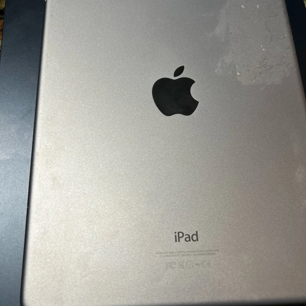Apple iPad with Metallic Silver Finish